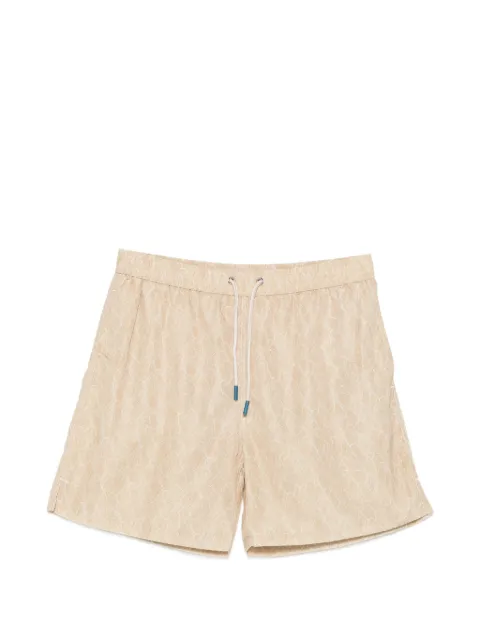 FeFè leaf-print drawstring swim shorts