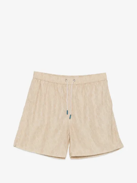 FeFè leaf-print drawstring swim shorts