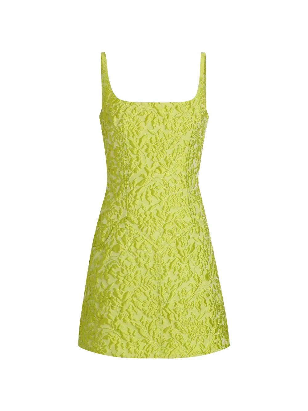 Emilia Wickstead Eliezer floral-jacquard mini dress - Verde