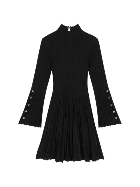 Maje high-neck short skater dress