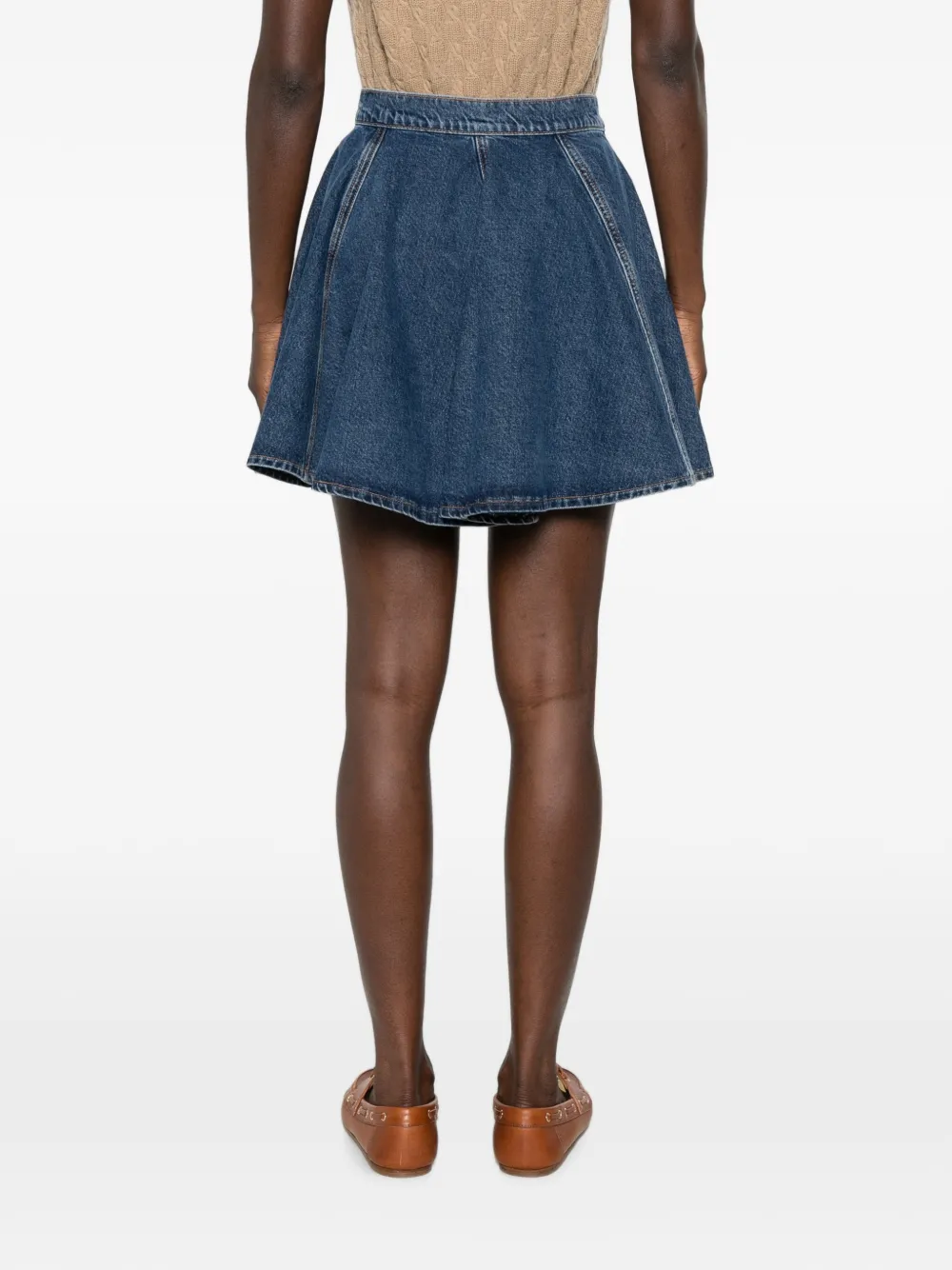 Maje Flared mini-rok Blauw
