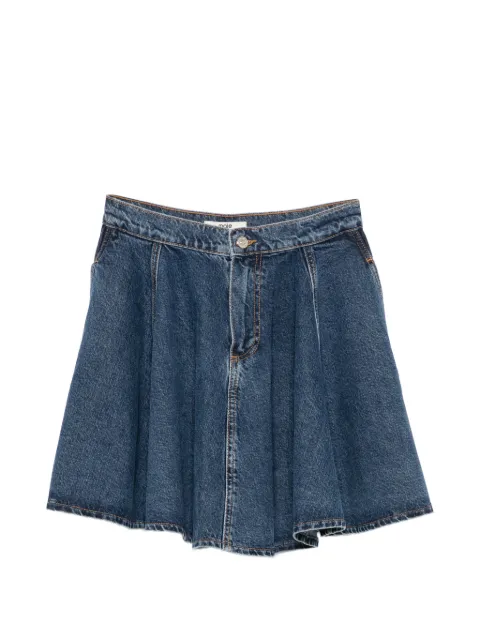 Maje flared mini denim skirt
