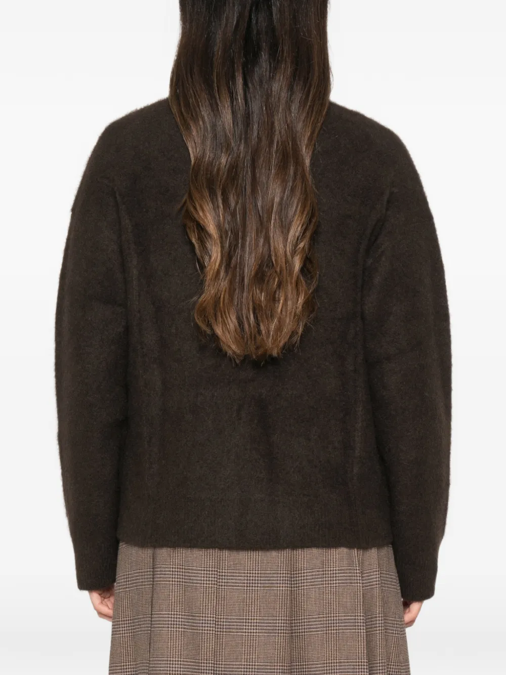 Maje Vest met V-hals Bruin