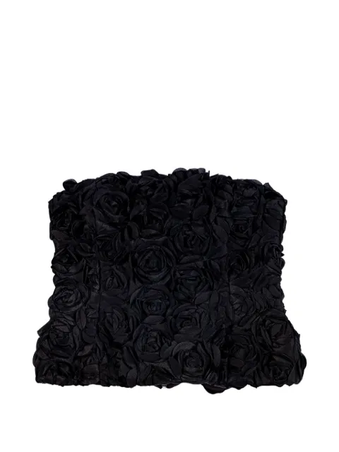 Maje floral-applique strapless top