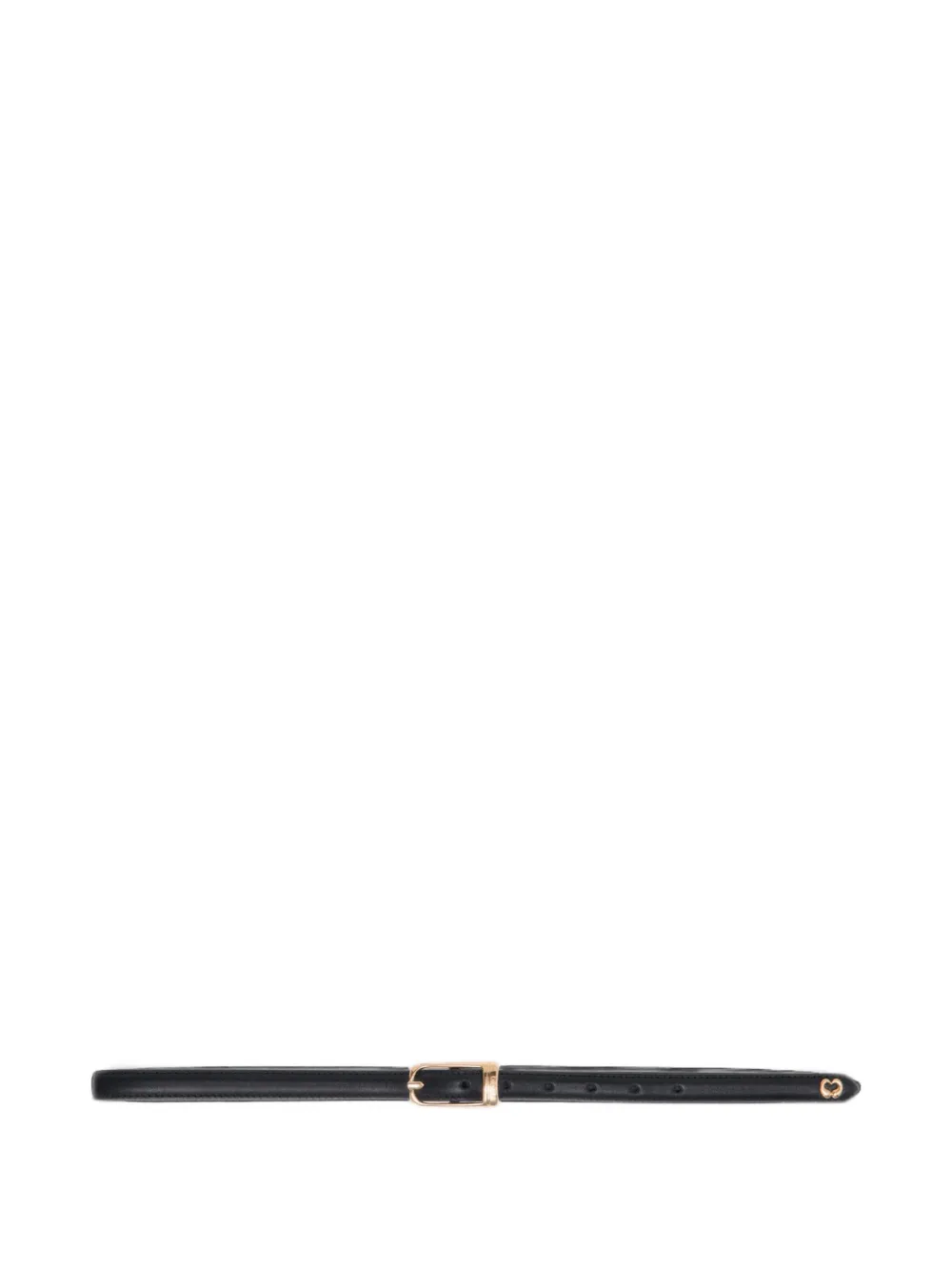 Maje slim leather belt - Nero