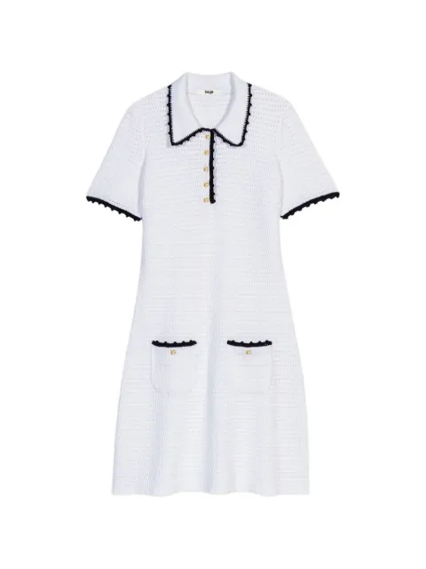 Maje contrast-trim mini dress