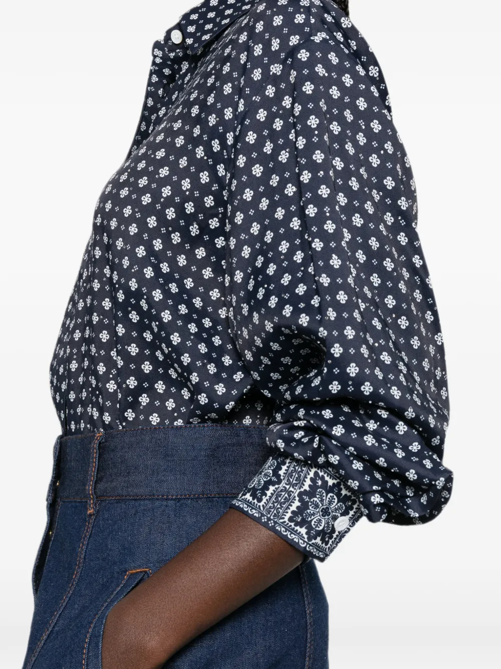 Maje Overhemd met lange mouwen Blauw