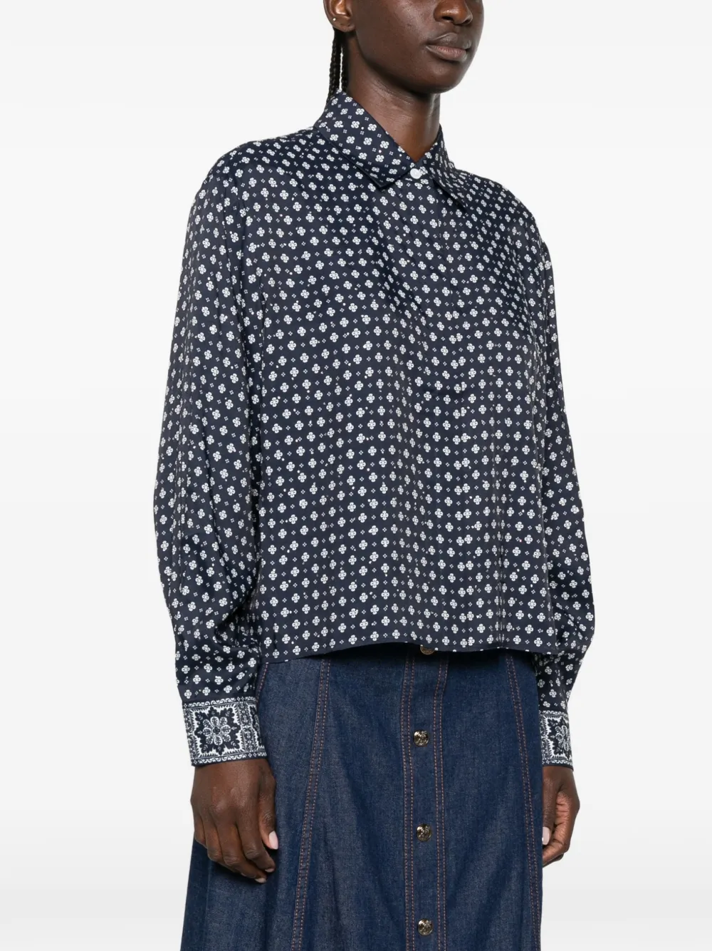 Maje Overhemd met lange mouwen Blauw