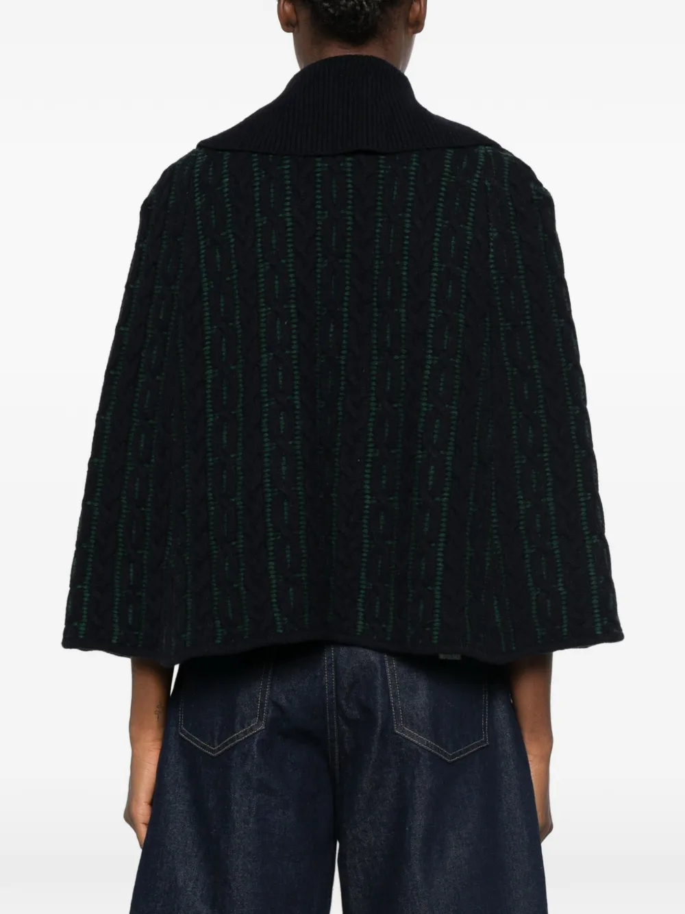 Maje Kabelgebreid vest Blauw