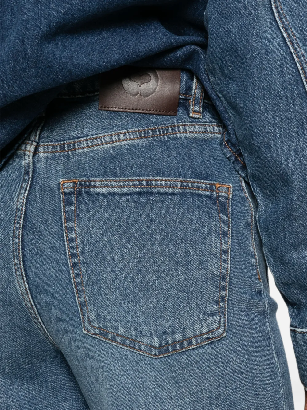 Maje Straight jeans met opgestikte zakken Blauw