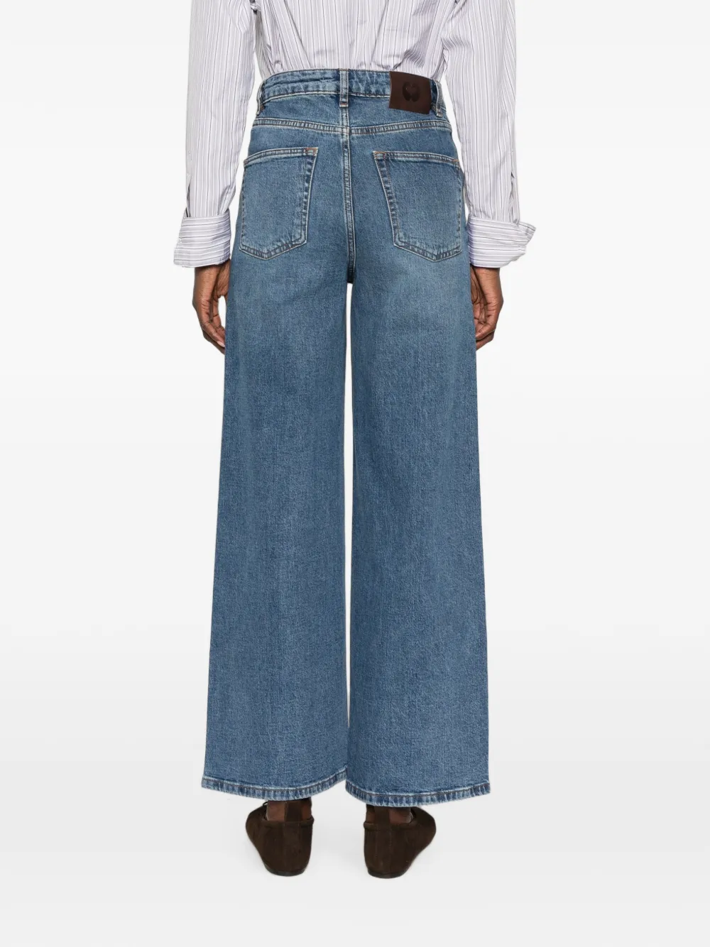 Maje Straight jeans met opgestikte zakken Blauw