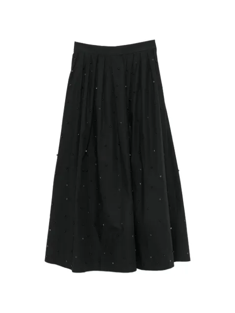 Maje long beaded and rhinestone skirt