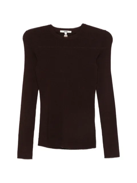 Maje ribbed-knit long-sleeve sweater