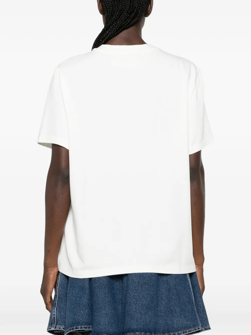 Maje T-shirt met grafische print Wit