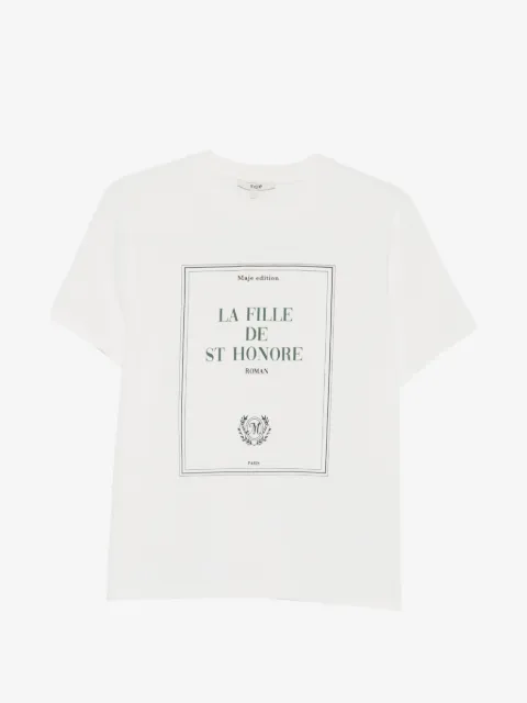 Maje playera con estampado gráfico