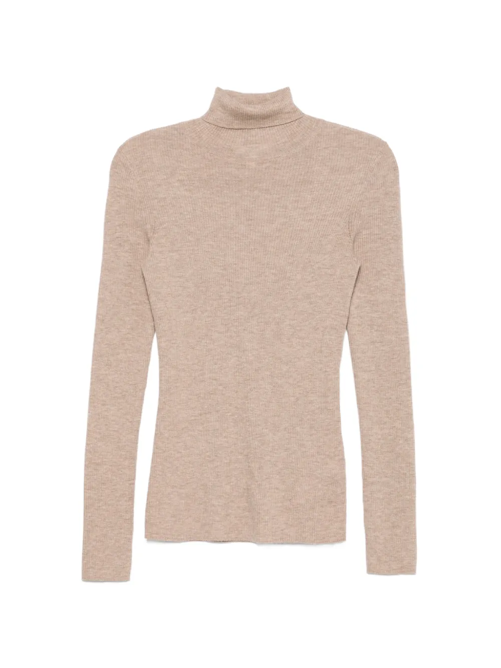 Maje ribbed-knit roll-neck sweater