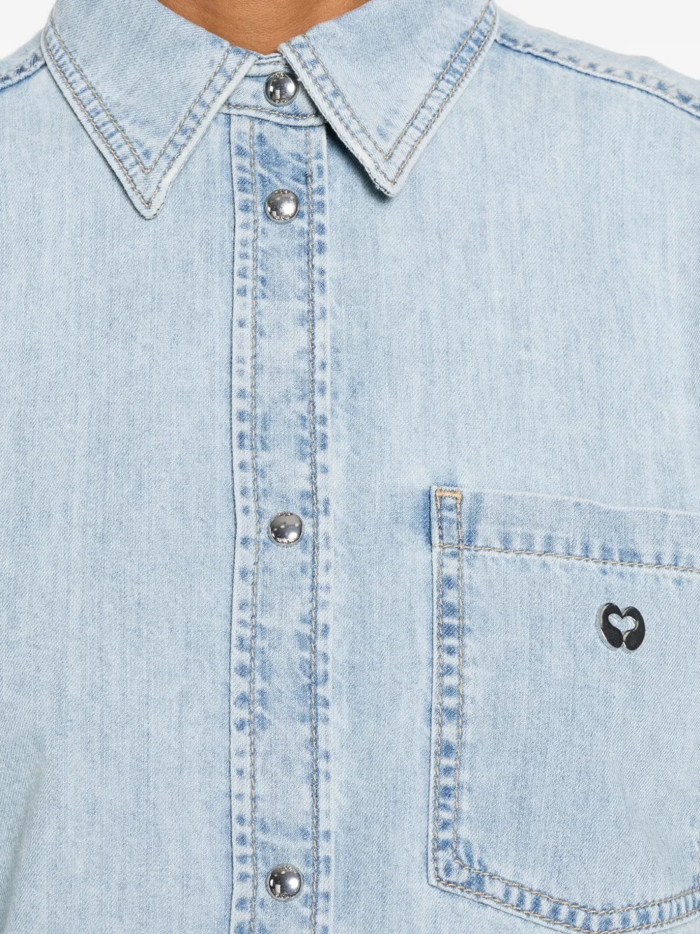 Maje Denim overhemd Blauw