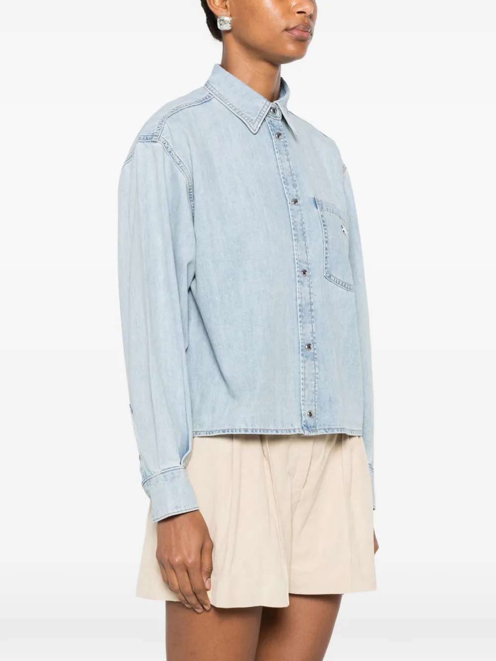 Maje Denim overhemd Blauw