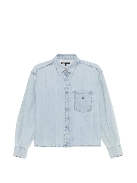 Maje chest-pocket denim shirt