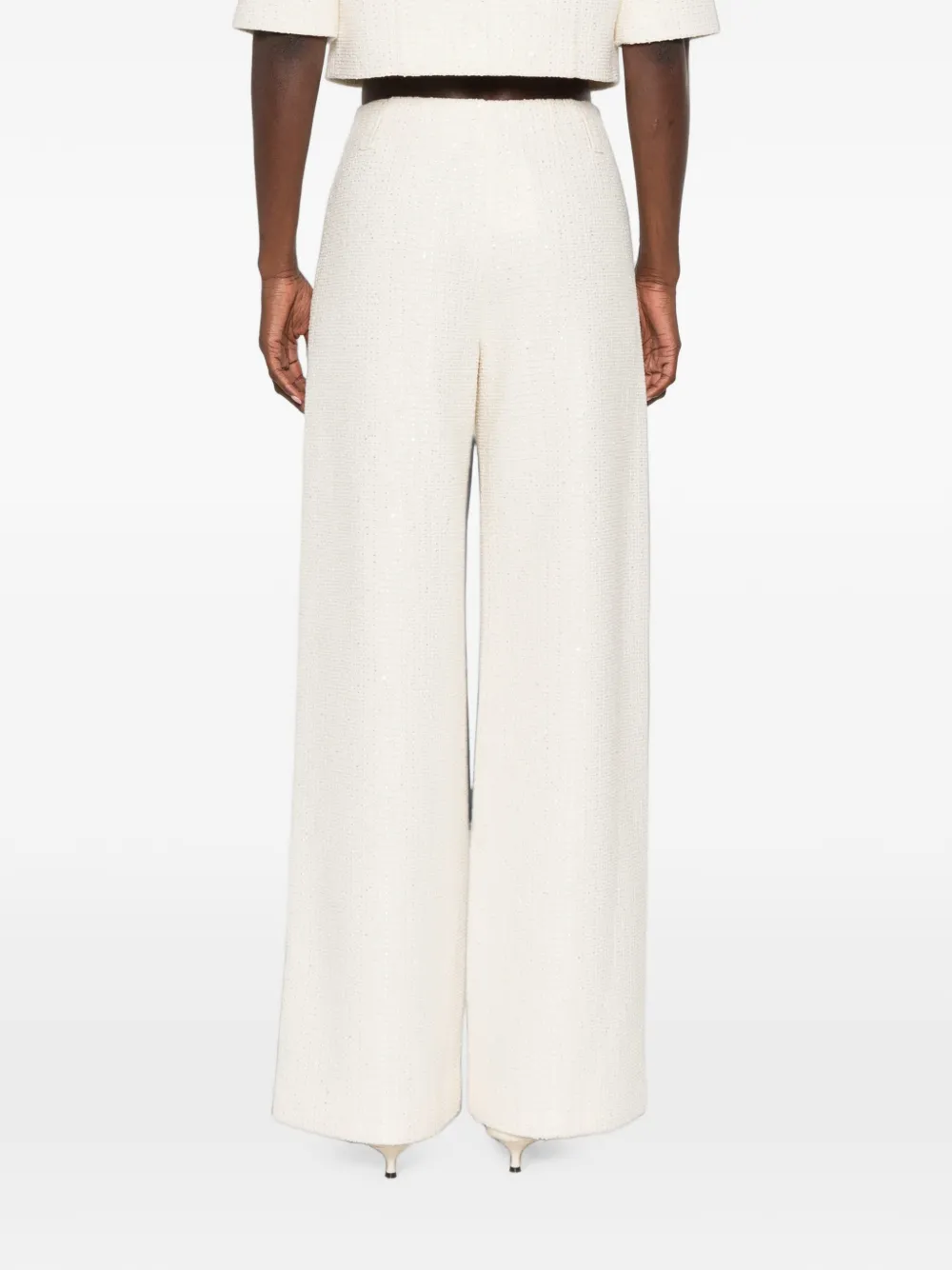 Maje Straight broek Beige