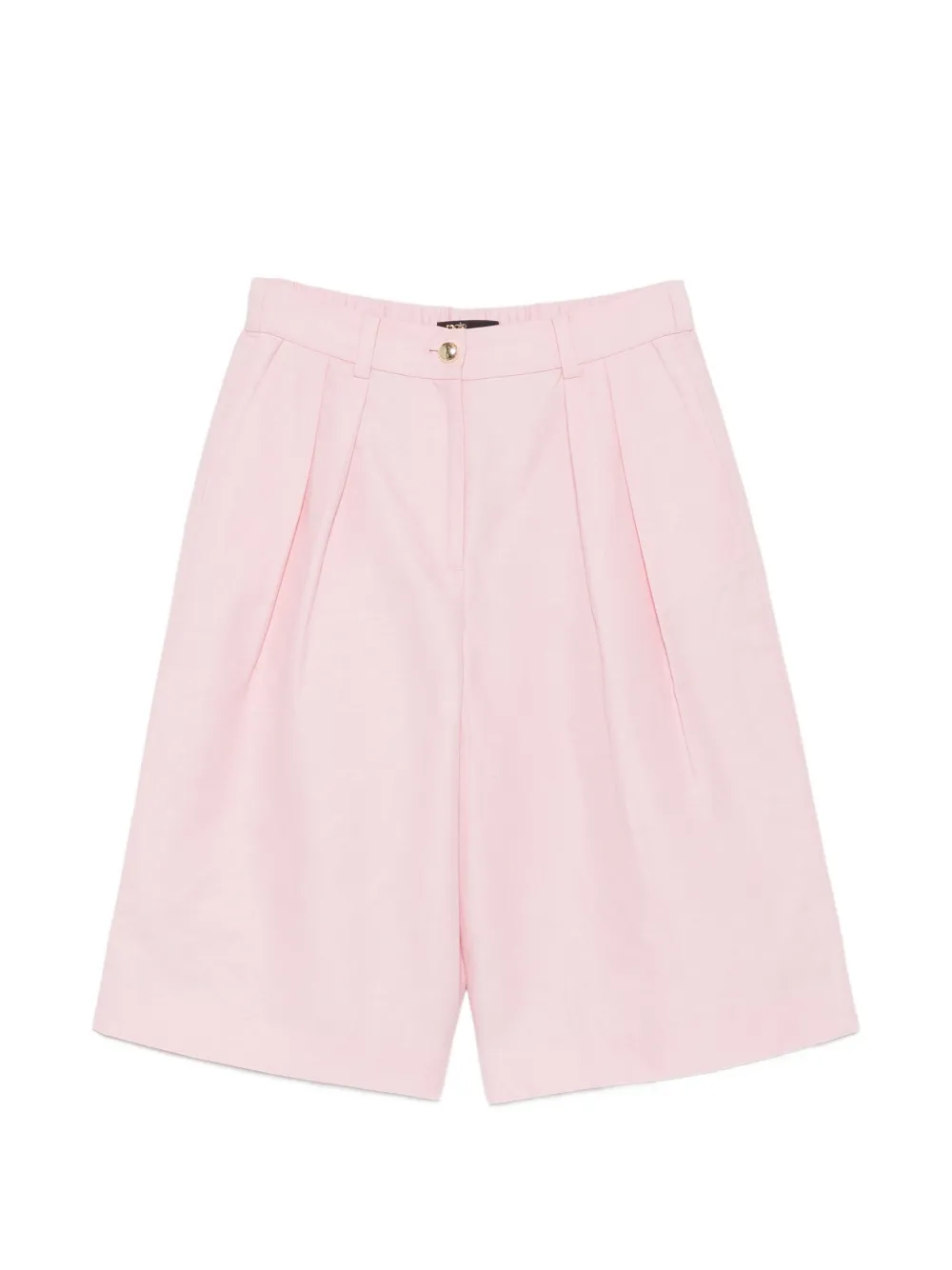 Maje pleated high-waisted shorts - Rosa