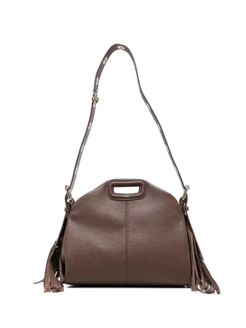 Maje Miss M fringe-detail leather tote bag
