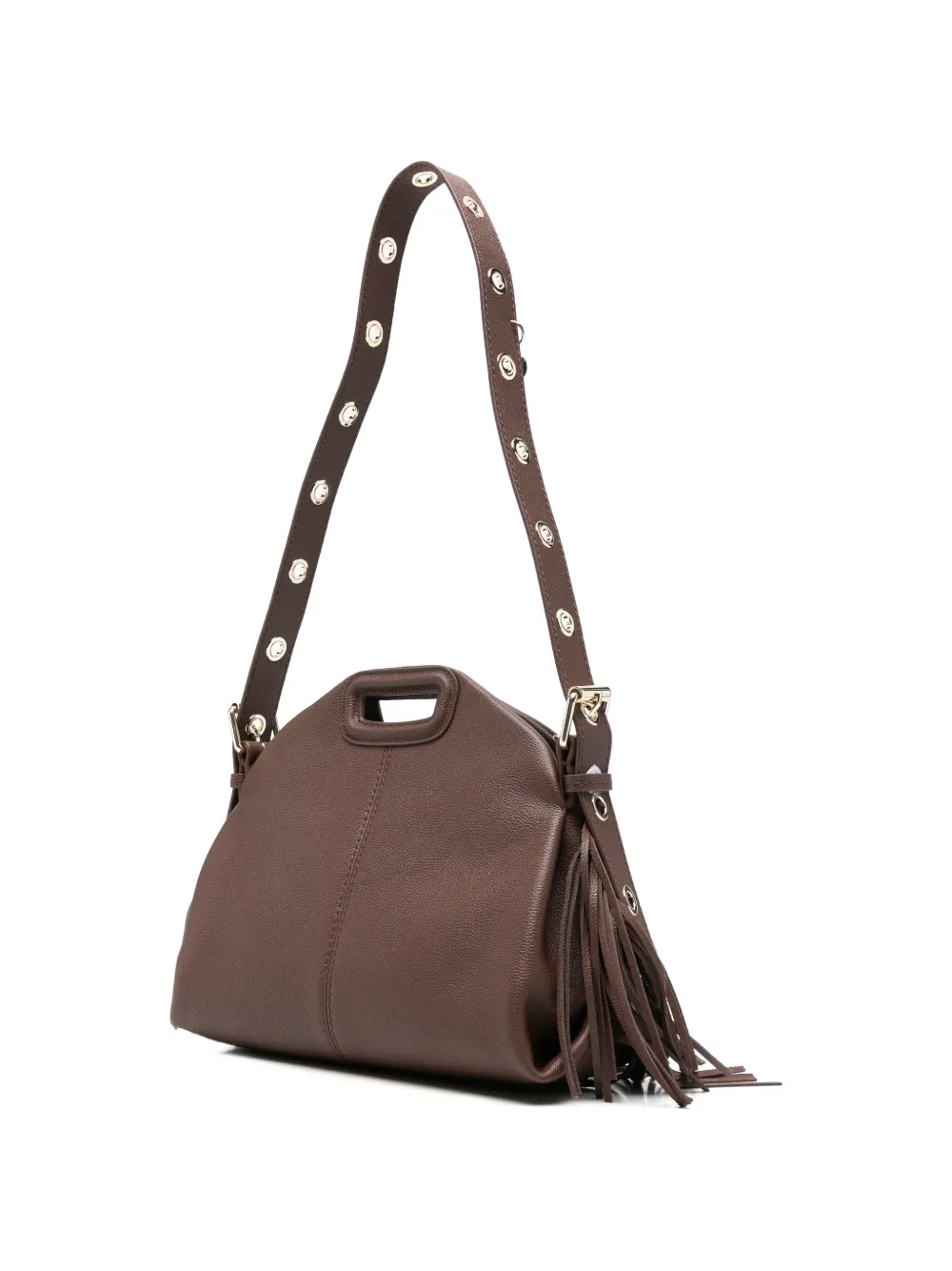 Maje Shopper met franje Bruin