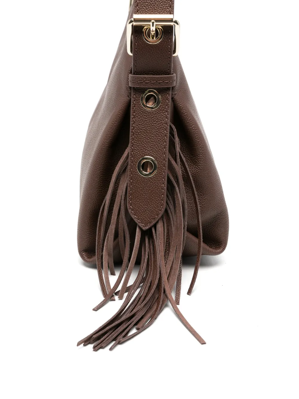 Maje Shopper met franje Bruin