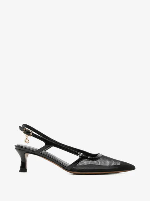 Maje panelled pointed-toe pumps