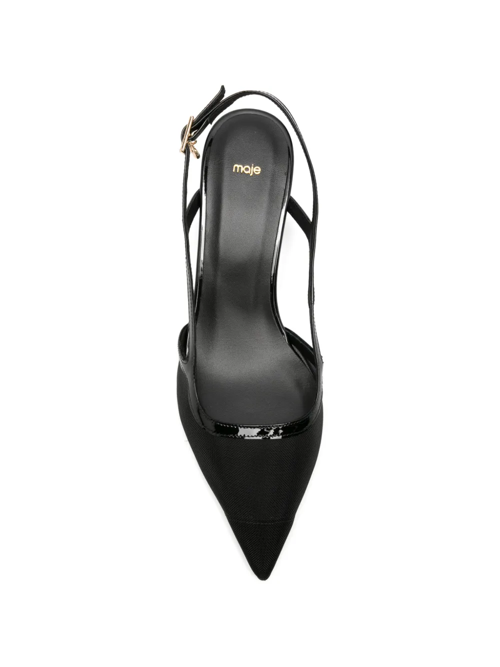 Maje Pumps met puntige neus Zwart