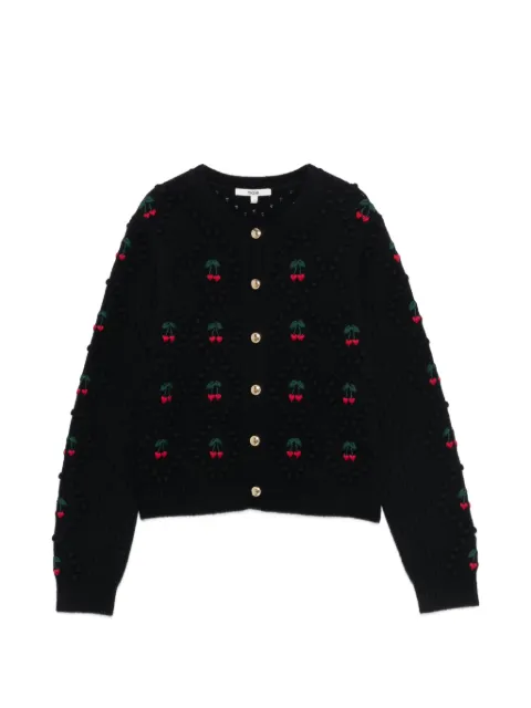 Maje cherry-embroidered cardigan