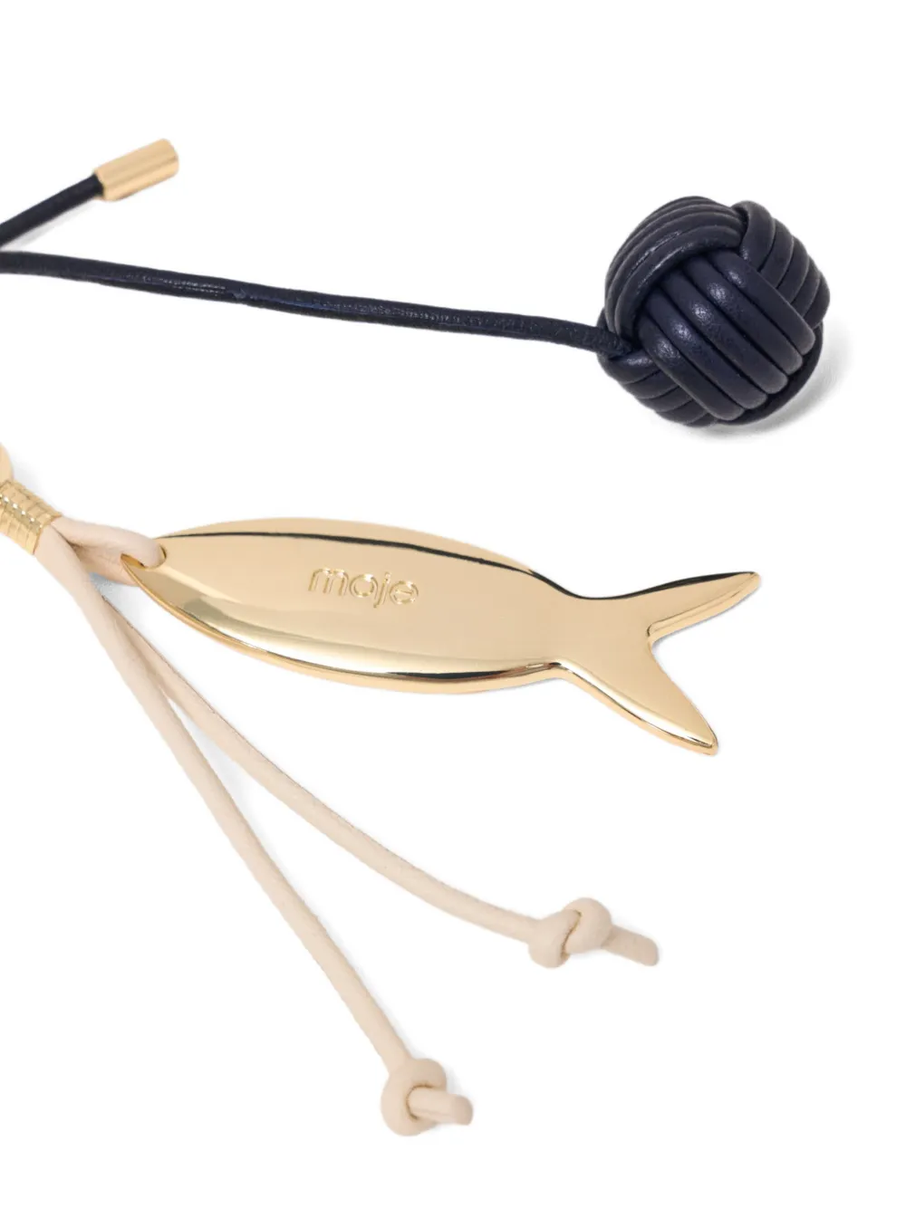 Maje Sleutelhanger met vis-hanger Goud