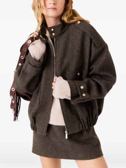 Maje oversized wool jacket