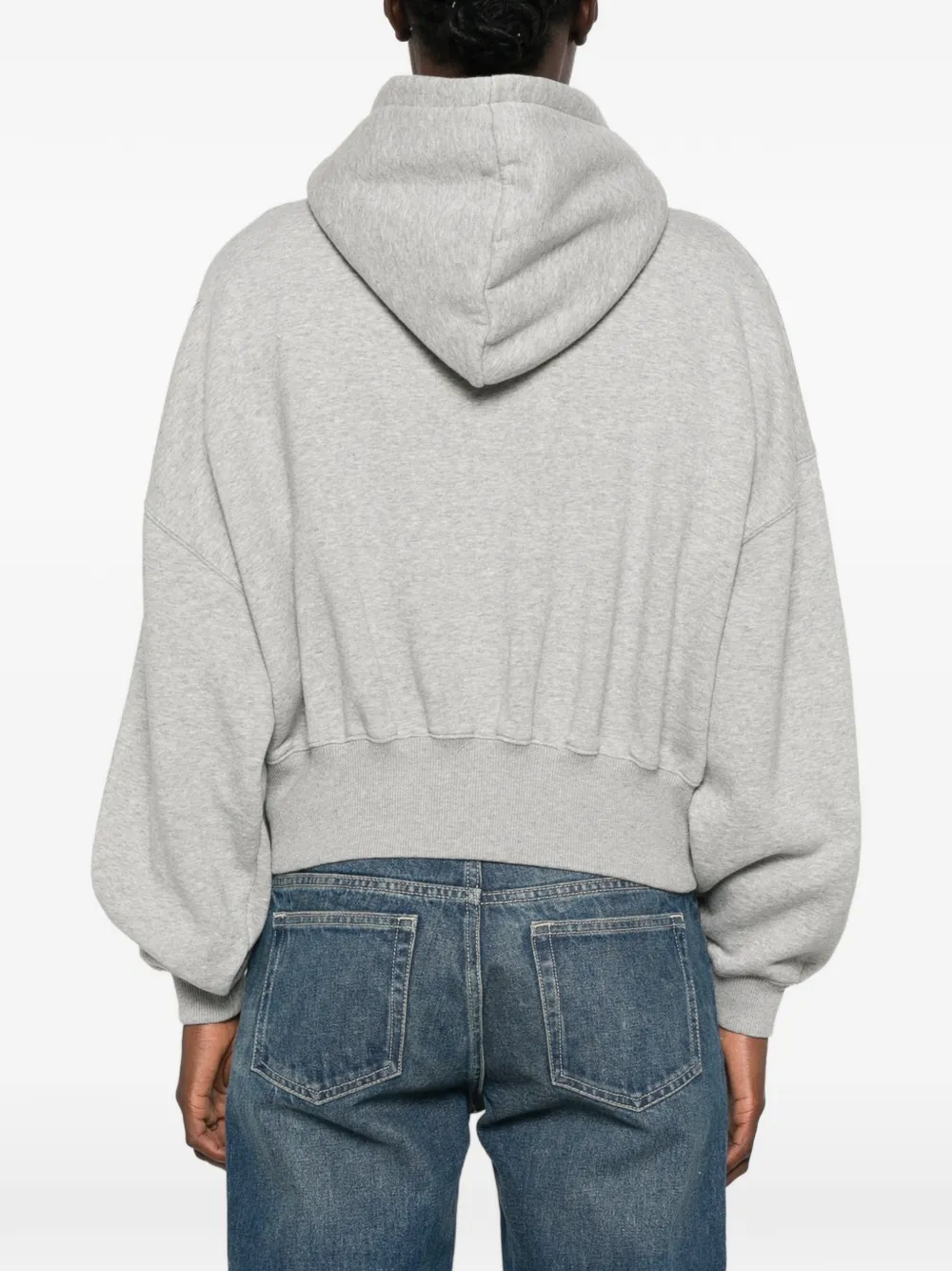 Maje Hoodie met geborduurd logo Grijs