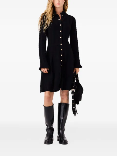 Maje short knit dress with buttons