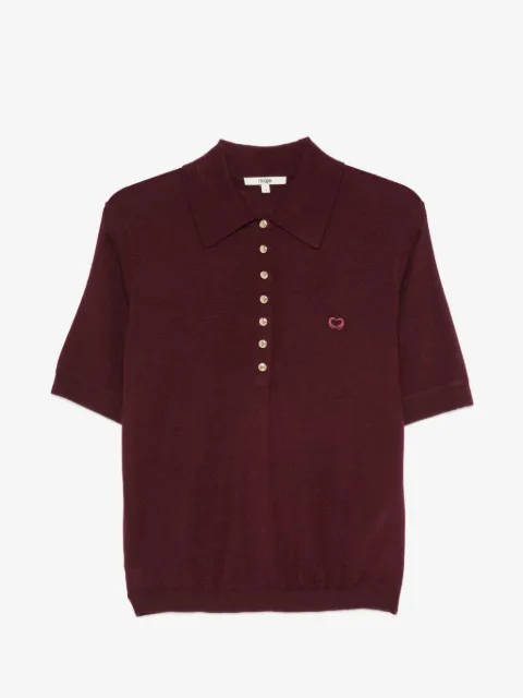 Maje short-sleeve polo top