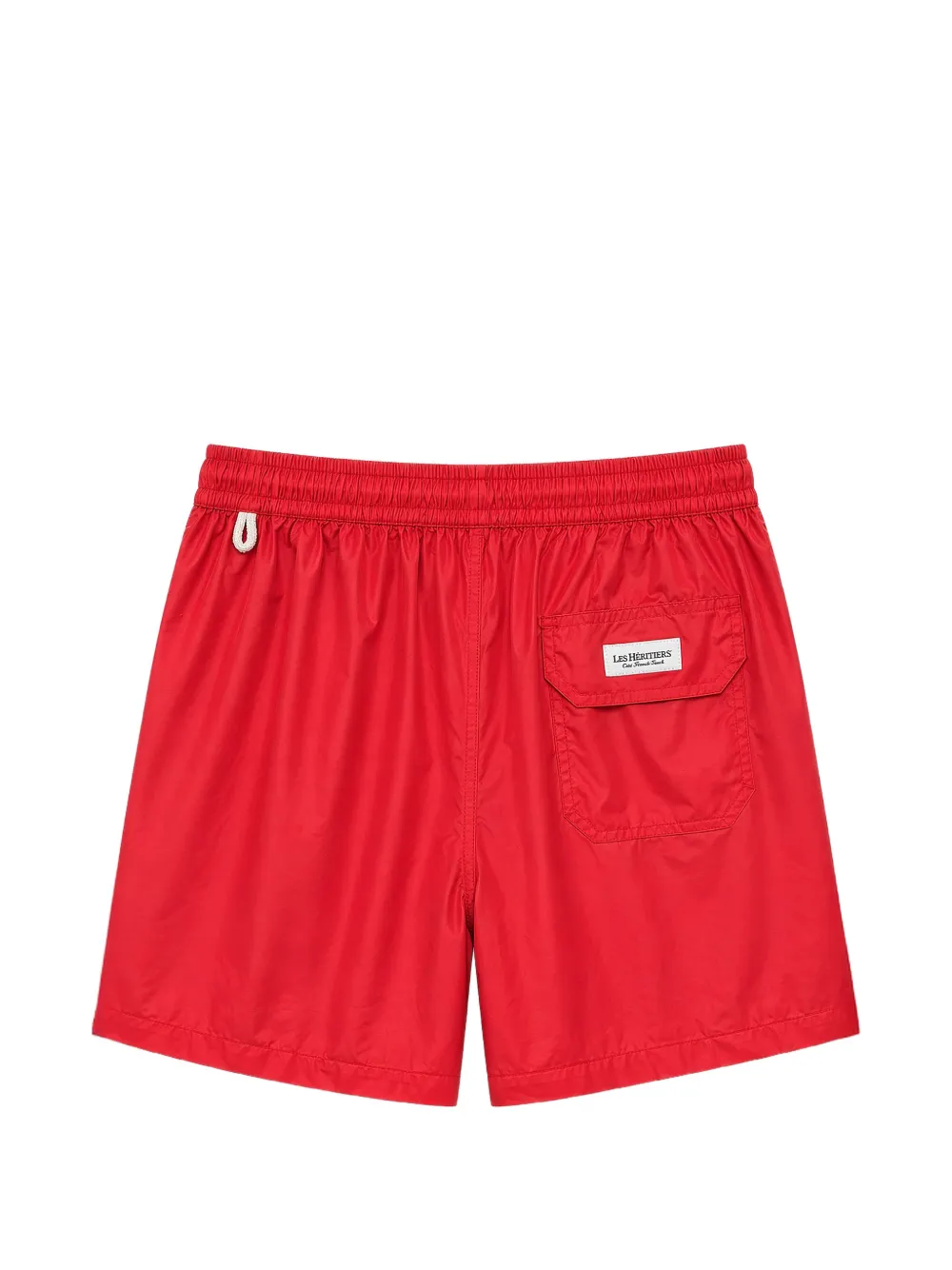 LES HÉRITIERS Zwembroek met trekkoordtaille Rood