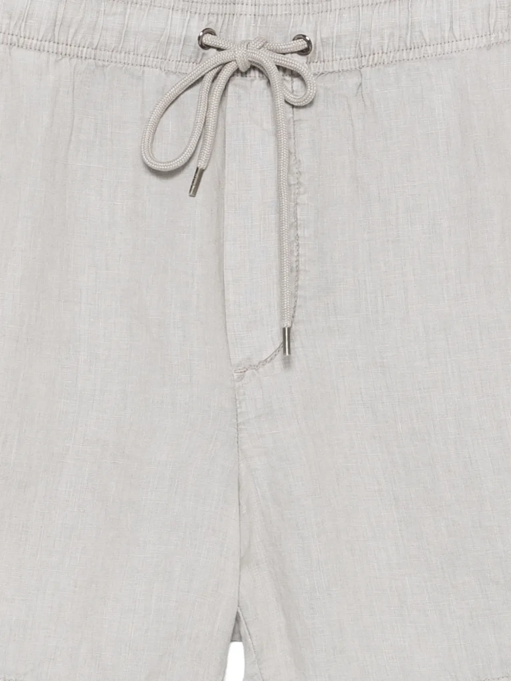  James Perse Pantalones Cortos De Lino Con Cordones - Gris 