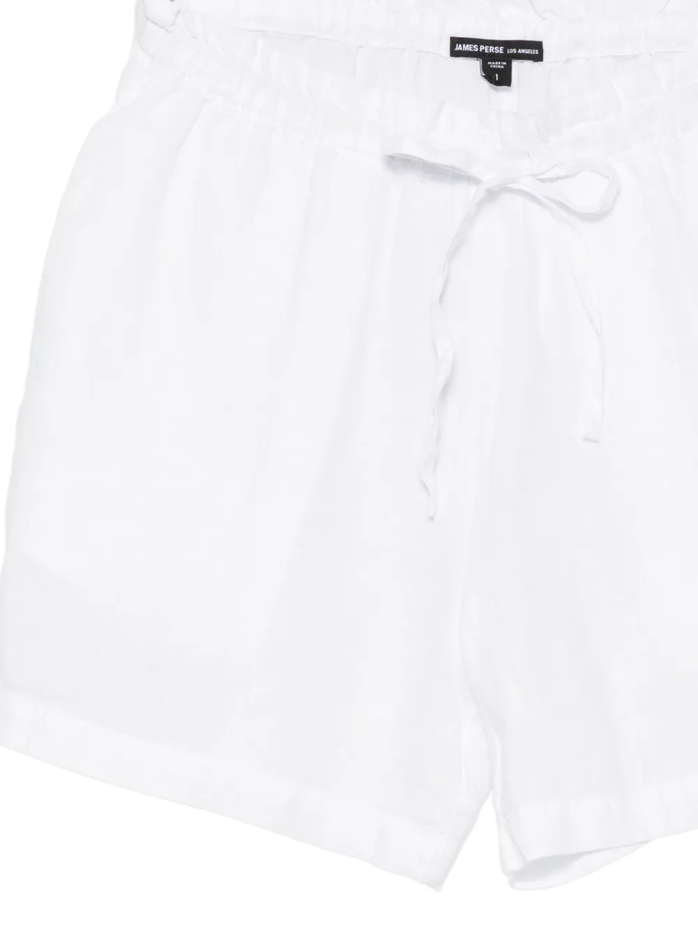 James Perse Shorts met paperbag taille Wit