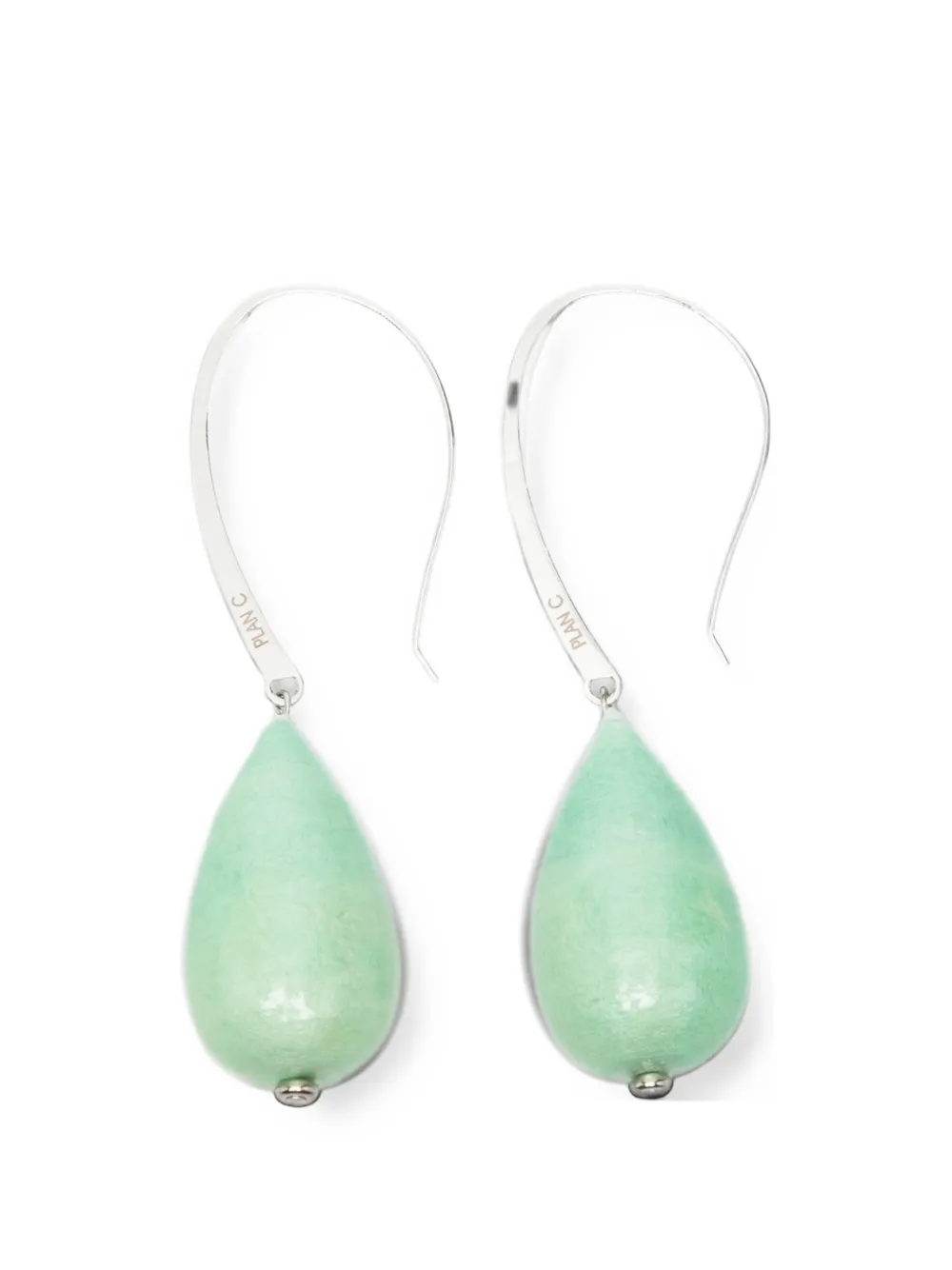 Plan C Paper pearl earrings - Silber