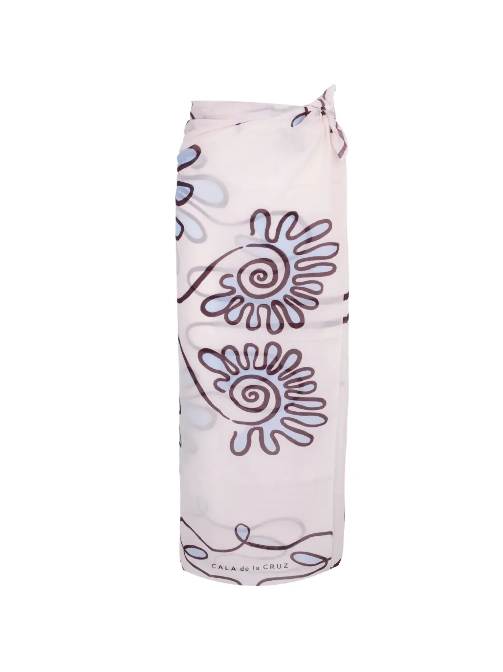 Cala de la Cruz abstract-print sarong skirt - Toni neutri