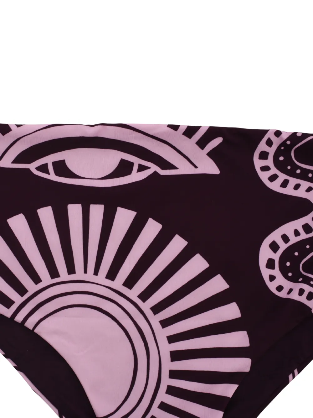 Cala de la Cruz Isis bikinibroek met grafische print Paars