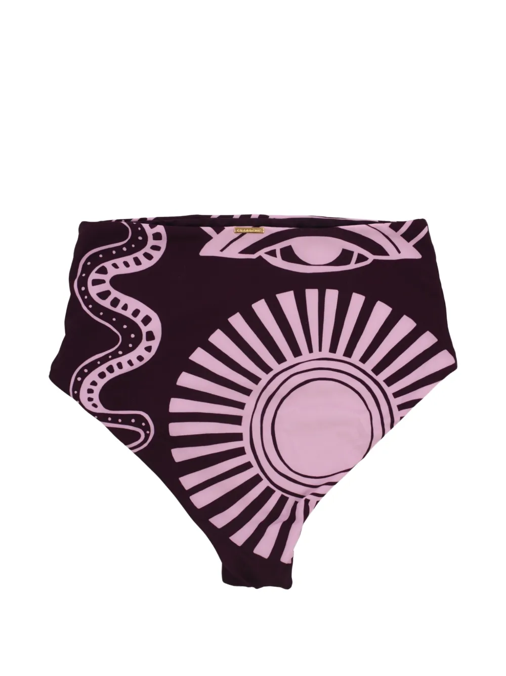 Cala de la Cruz Isis bikinibroek met grafische print Paars