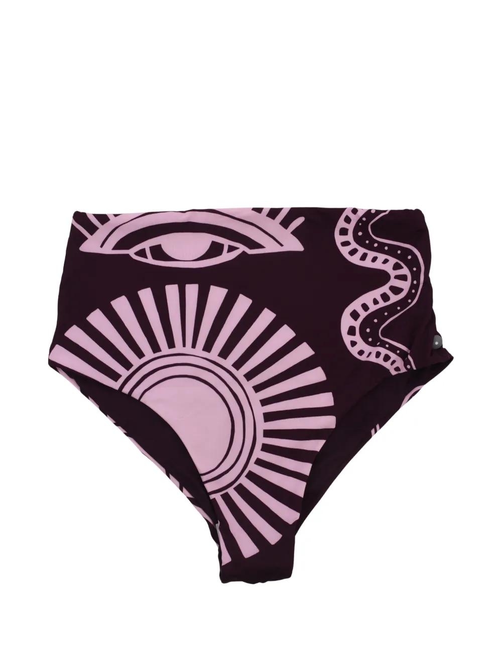 Cala de la Cruz Isis graphic-print bikini bottoms - Viola