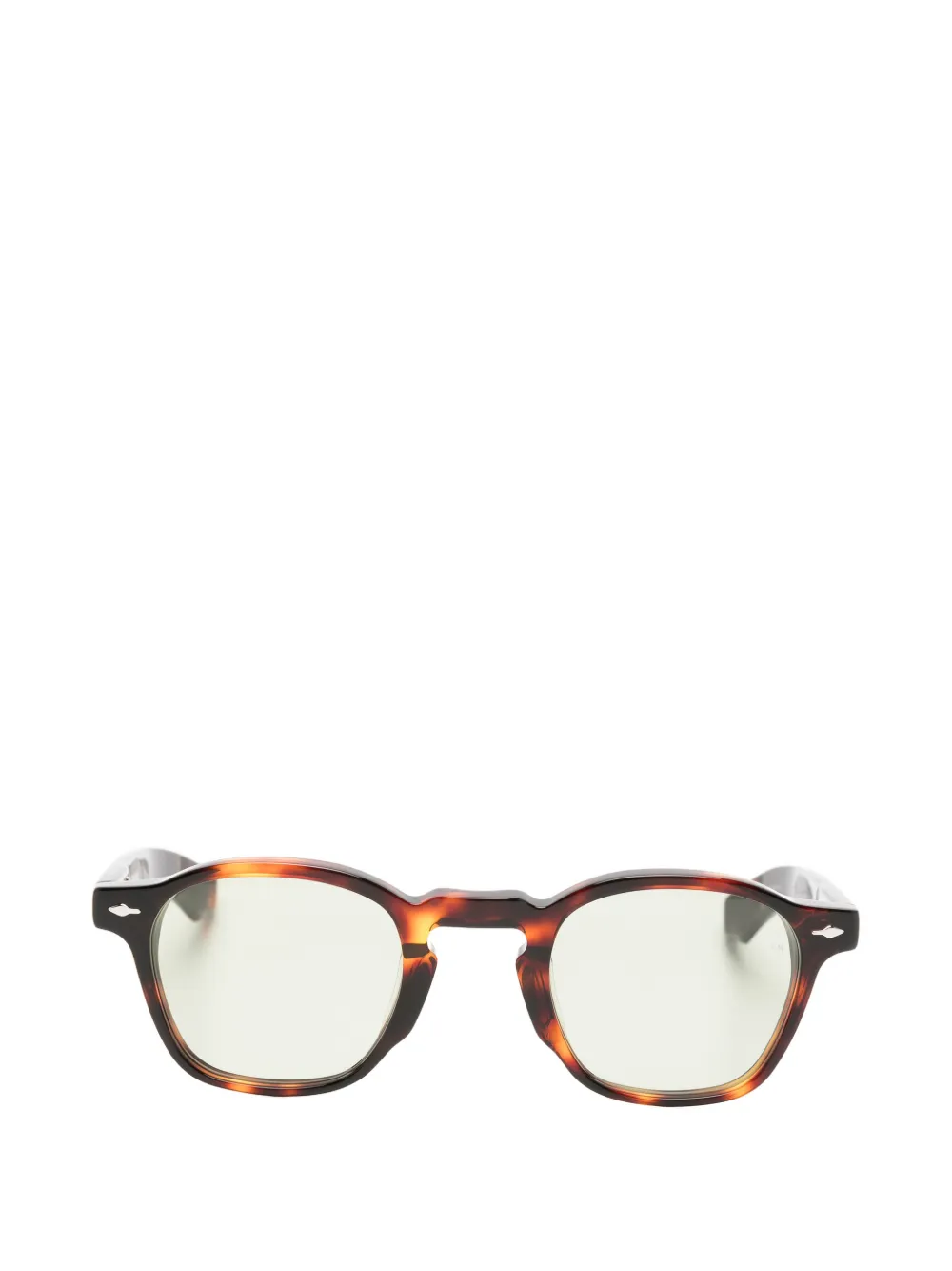 Jacques Marie Mage Zephirin 47 geometric-frame sunglasses - Marrone