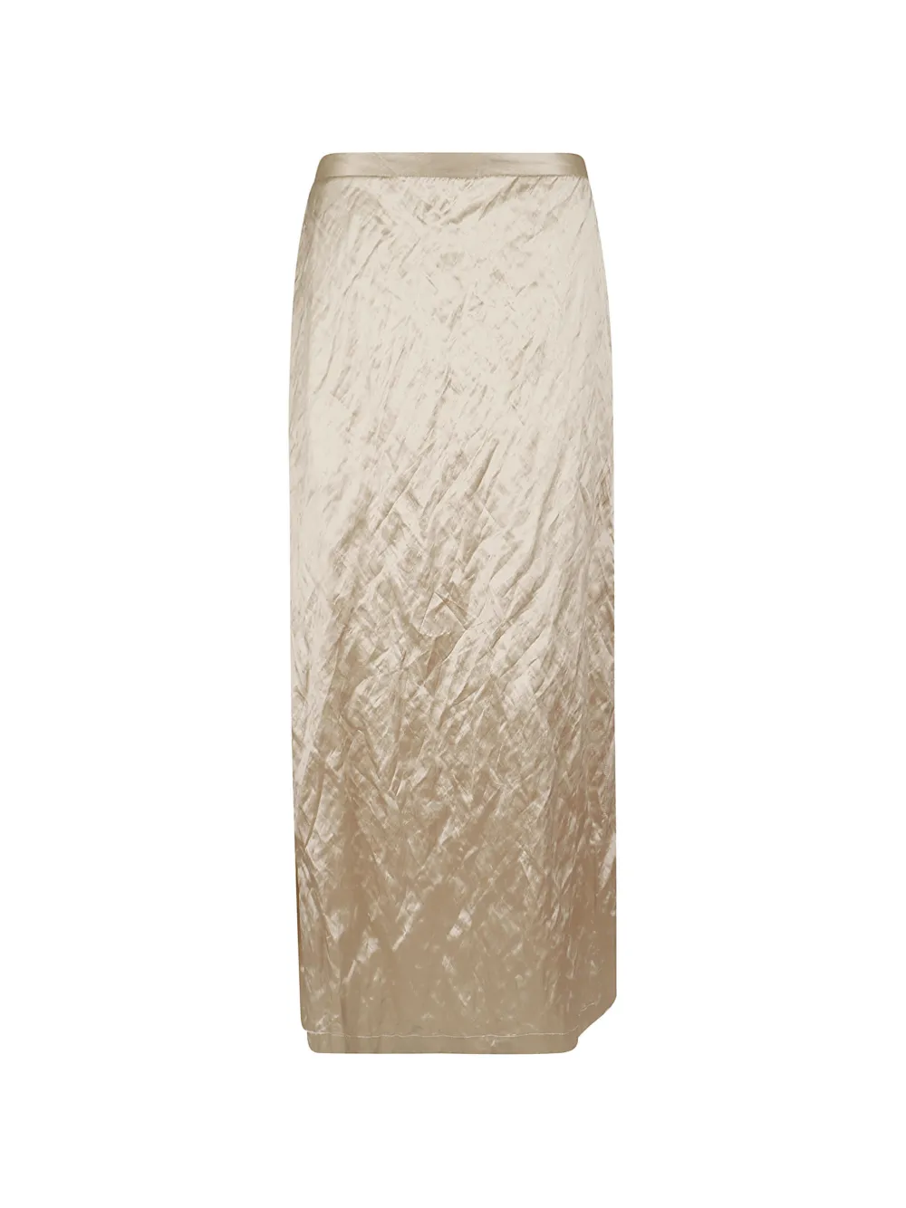 Antonelli Iride crinkled-finish side-slit skirt - Toni neutri