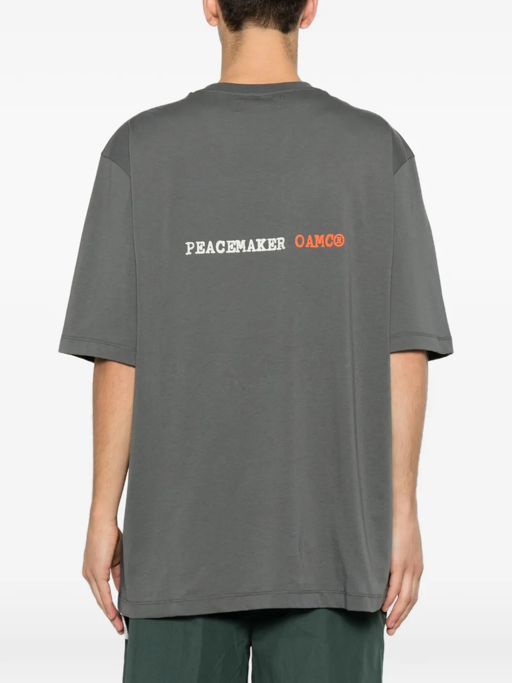 OAMC Peacemaker Slow Down T-shirt met grafische print Grijs