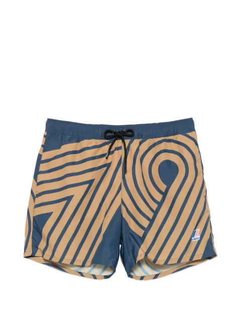 K-Way Le Vrai Oliver print drawstring swim shorts