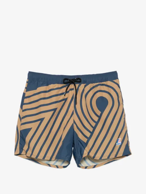 K-Way Le Vrai Oliver print drawstring swim shorts