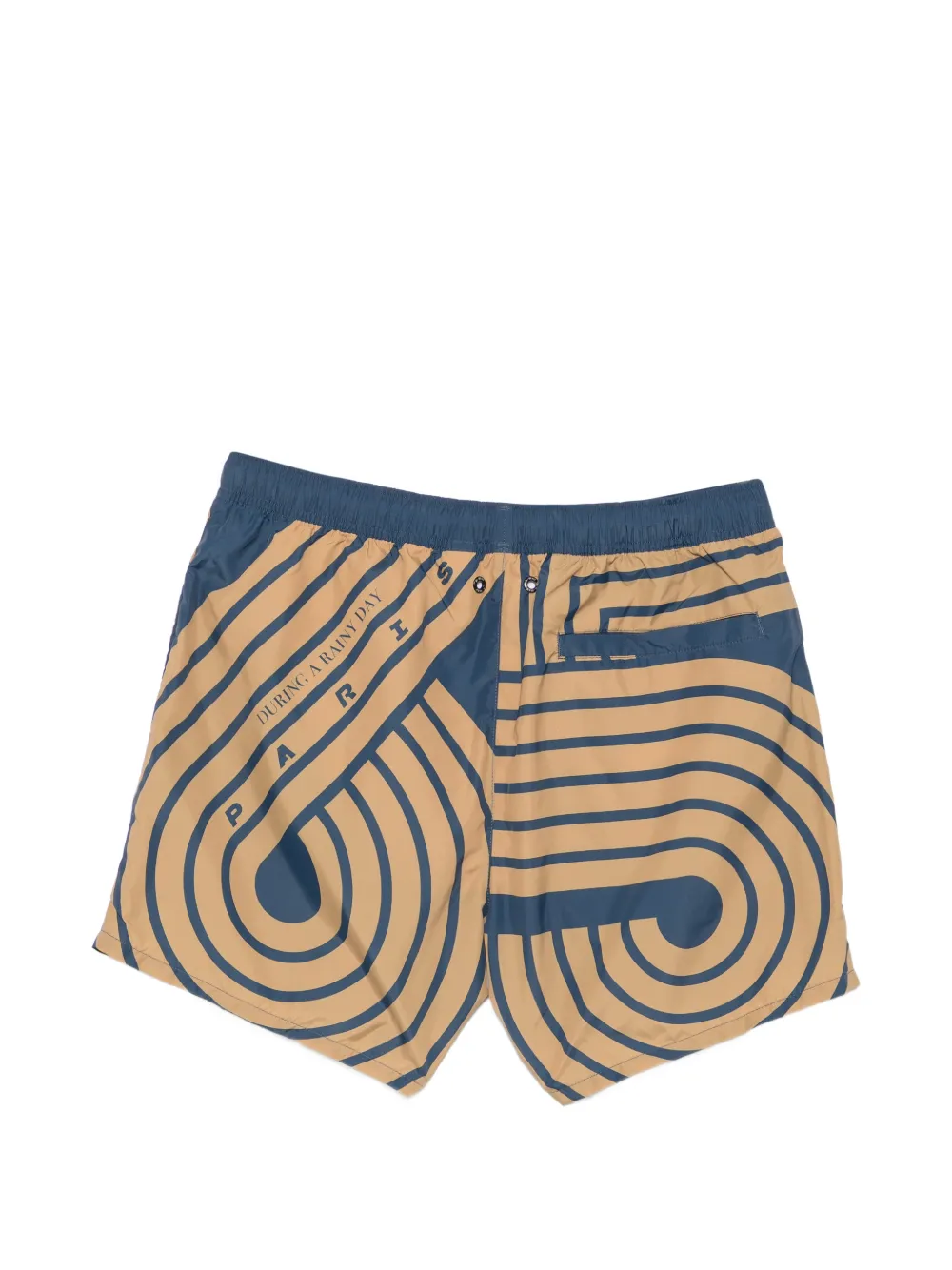 K-Way Le Vari Oliver zwembroek met trekkoord en print Blauw